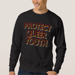 Sudadera Retro Proteger Orgullo Juvenil Queer Lgbtq Mes Gay