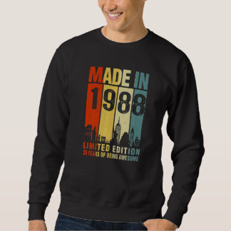 Sudadera Retro Realizado En 1988 35 Años De Ser Increíble
