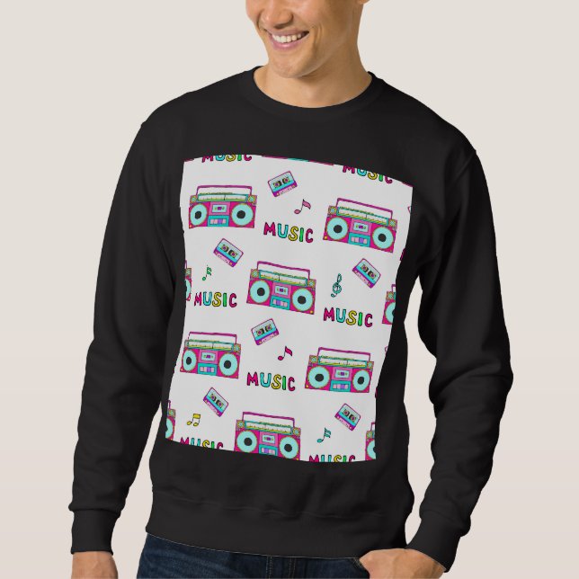 Sudadera Retro Recorder Cinta sin problemas (Anverso)
