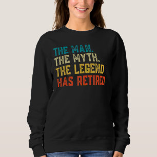 Sudadera Retro Retirado 2023 El Hombre Mito Leyenda Ha   Re