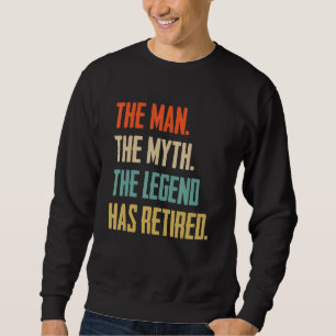 Sudadera Retro Retirado 2023 La leyenda del mito del hombre
