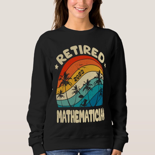 Sudadera Retro Retired Mathematician Vintage Retirement Wor (Anverso)