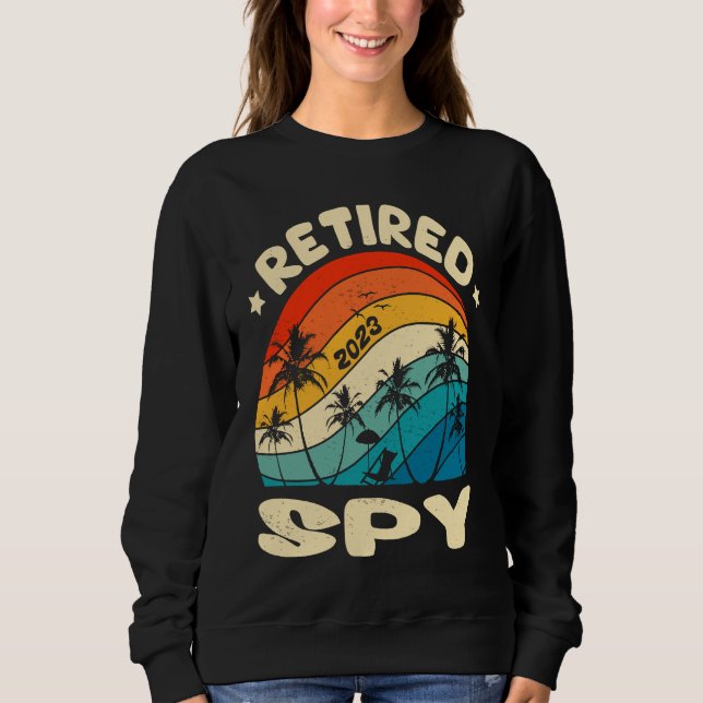 Sudadera Retro Retired Spy Vintage Retirement Worked (Anverso)