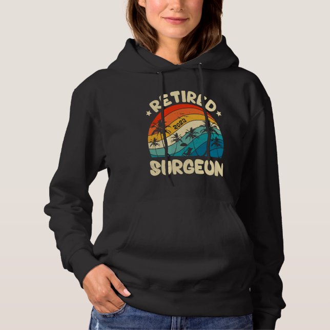 Sudadera Retro Retired Surgeon Vintage Retirement Worked (Anverso)