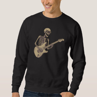 Sudadera Retro Rock Skeleton Guitar Graphic