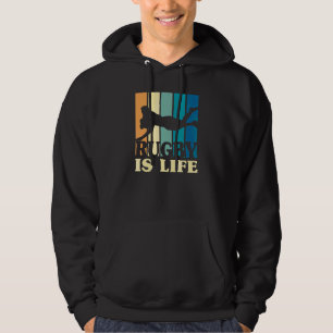 Sudadera Retro Rugby Life International Rugby Team Player S