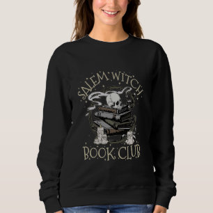 Sudadera Retro Salem Witch Book Club Skull Bookish Spooky H