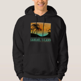 Sudadera Retro Sanibel Island Florida Tropical Sunset Beach