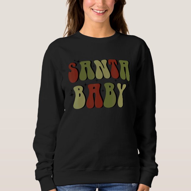 Sudadera Retro Santa Baby Christmas Merry Xmas  for Men Wom (Anverso)
