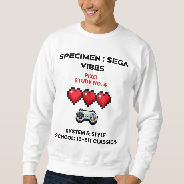 Sudadera Retro Sega Vibes Pixel Study No. 4 (Anverso)