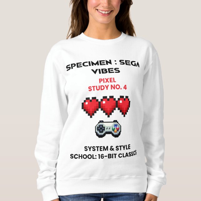 Sudadera Retro Sega Vibes Pixel Study No. 4 (Anverso)
