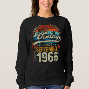 Sudadera Retro Septiembre 1966 Pesca de 56 años 56ª Bir