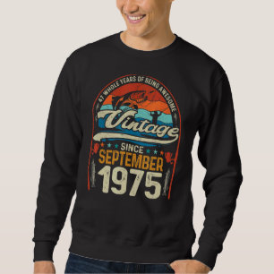 Sudadera Retro Septiembre 1975 47 años Pescadores 47º Bir