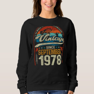 Sudadera Retro Septiembre 1978 44 años Pescadores 44º Bir