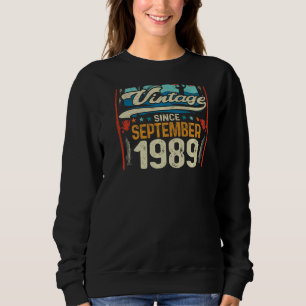 Sudadera Retro Septiembre 1989 Pesca de 33 años 33ª Bir