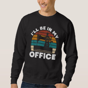Sudadera Retro Sew Estaré en mi oficina Sewers sastres
