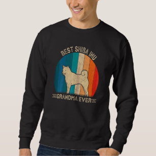 Sudadera Retro Shiba Inu Perro para madre de abuela D