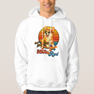 Sudadera Retro Skate Corgi – Tony Bark™ – Smol & Rad 