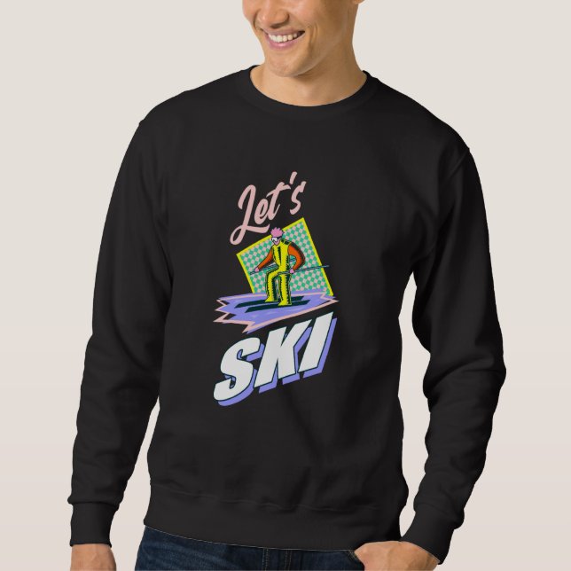 Sudadera Retro skis 80s and 90s ski clothing (Anverso)