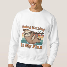 Sudadera Retro Sloth Doing Nothing Men’s Sweatshirt