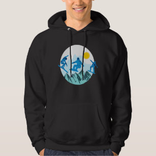 Sudadera Retro Snowboard Snowboarding Nieve Deporte Invier