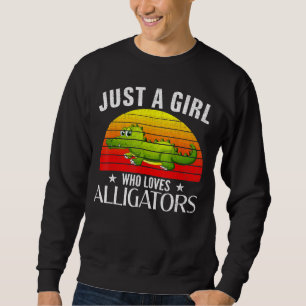 Sudadera Retro Solamente Un Chica Que Ama El Liligador De L