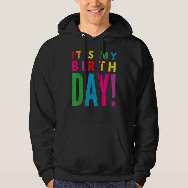 Sudadera Retro son mis Chicas de cumpleaños coloridas (Anverso)