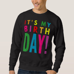 Sudadera Retro son mis Chicas de cumpleaños coloridas