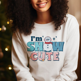 Sudadera Retro Soy Nieve Cute Invierno Snowman
