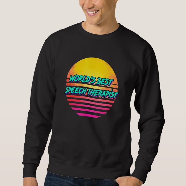Sudadera Retro Speech Therapist (Anverso)