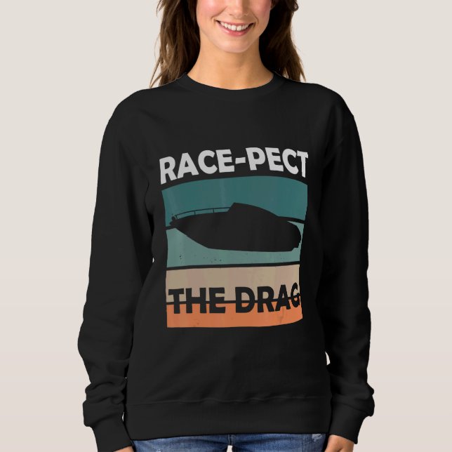 Sudadera Retro Speedboat Racing Drag Boat Racer Drag Boat R (Anverso)