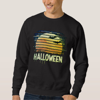 Sudadera Retro Spooky Moon Halloween Sweatshirt