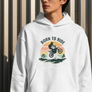 Sudadera Retro Sunset Dirt Bike Rider Sweatshirt for Bikers