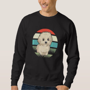 Sudadera Retro Sunset Lover Puppy Perro Maltés