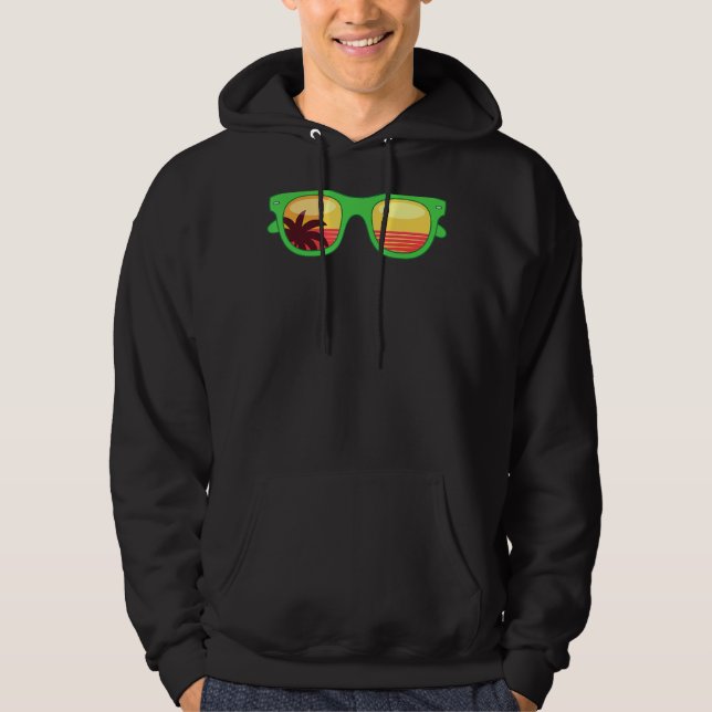 Sudadera Retro Sunset Palm Trees Playa Exótica Sung Tropica (Anverso)