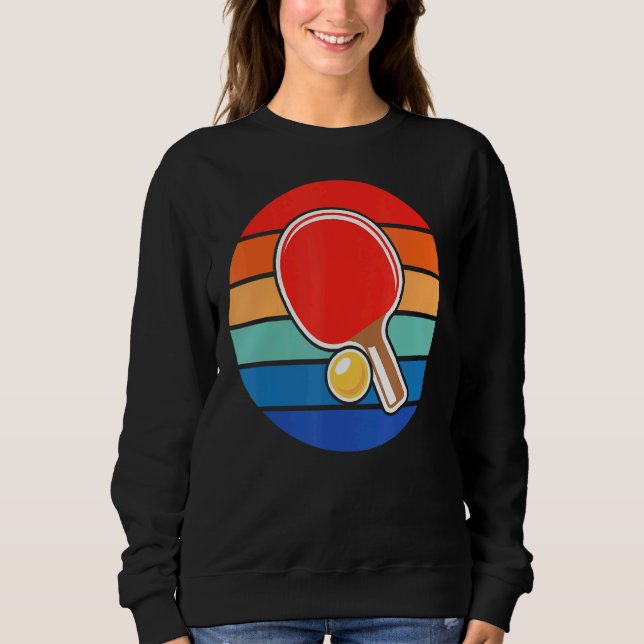 Sudadera Retro Sunset Pong Design Pong (Anverso)