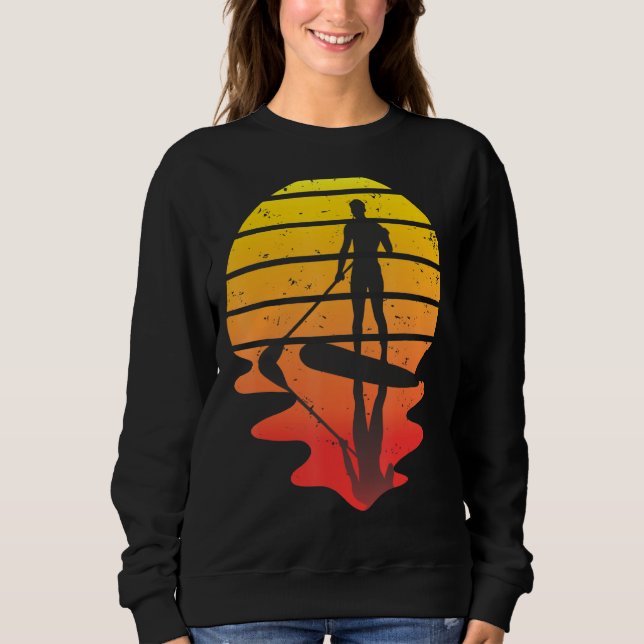 Sudadera Retro Sunset SUP Stand Up (Anverso)