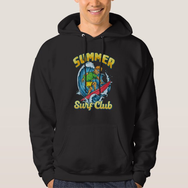 Sudadera Retro Surfboard summer surf club Surfboarder Vinta (Anverso)