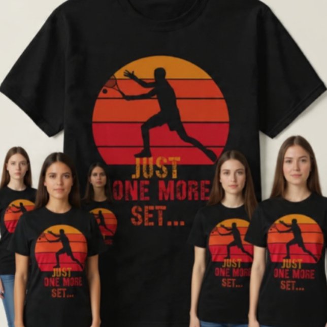 Sudadera Retro Tennis Player Just One More Set (Subido por el creador)