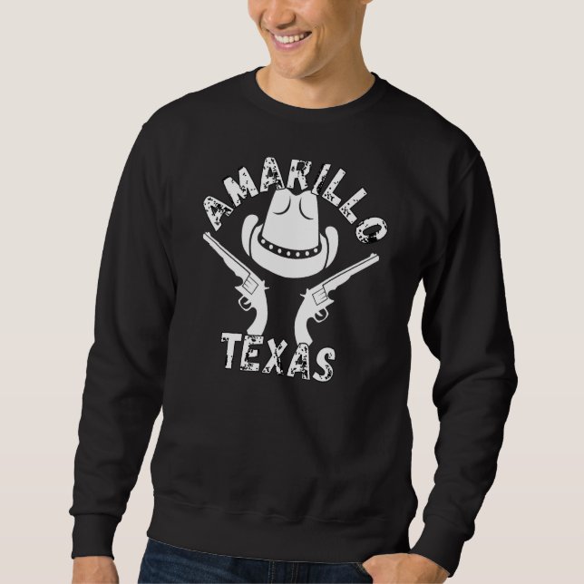Sudadera Retro Texas Amarillo Tx City 4 (Anverso)