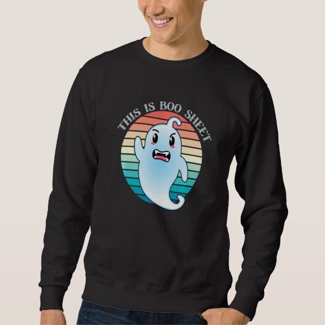 Sudadera Retro This Is Boo Sheet Ghost Halloween Costume (Anverso)