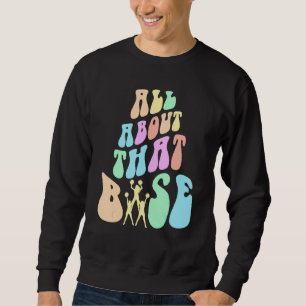 Sudadera Retro TODO SOBRE ESA BASE Equipo de animadoras Gri