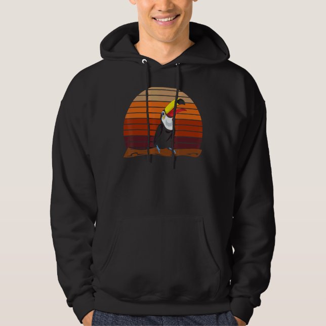 Sudadera Retro Toucano a la Selva Tropical de Aves 1 (Anverso)