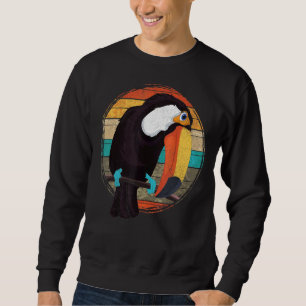 Sudadera Retro Toucano a la Selva Tropical de Aves Tropical