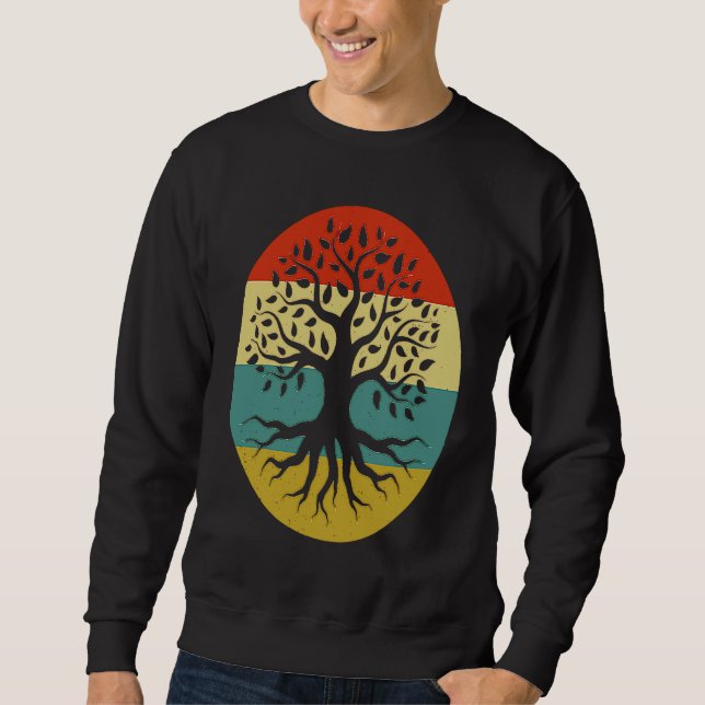 Sudadera Retro Tree of Life Vintage Earth (Anverso)