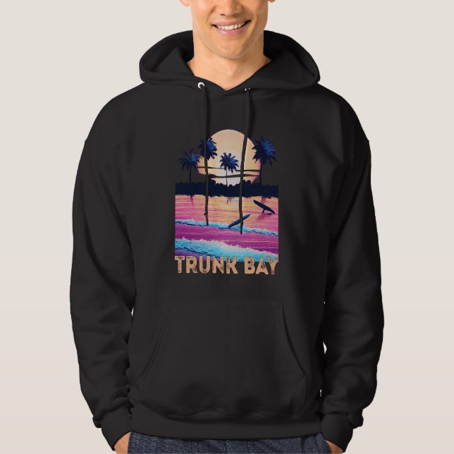 Sudadera Retro Trunk Bay USVI Souvenir Surf (Anverso)