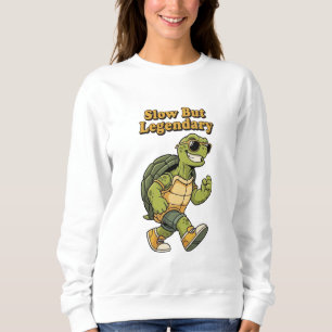 Sudadera Retro Turtle Slow But Legendary Women’s Sweatshirt