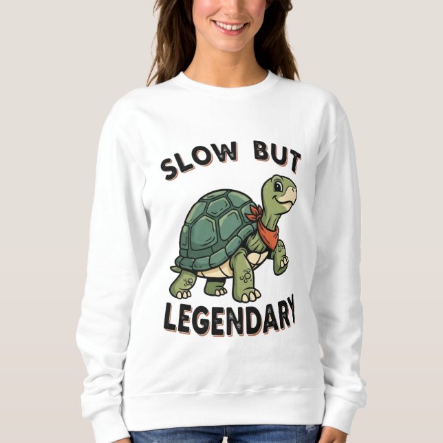 Sudadera Retro Turtle Slow Legend Women’s Sweatshirt (Anverso)