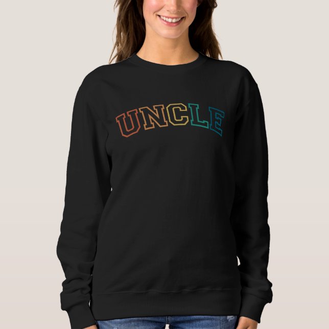 Sudadera Retro Uncle for Brother New Uncle Pregnancy Announ (Anverso)