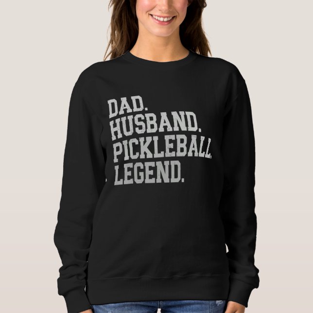 Sudadera Retro uncle husband pickleball legend paddle tenni (Anverso)